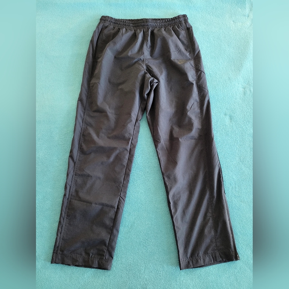 VTG Nike Sportswear Track Pants Mens XL Blue Lined Active Ankle Zip Gray Tag